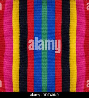 multicolored cotton fabric fills the photo Stock Photo
