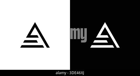 Modern and unique letter EA initials logo design Stock Vector