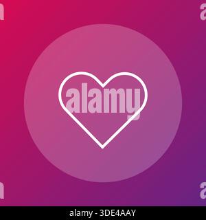Sophisticated romantic sentiment. Healthy lifestyle Vector. Passionate emotion symbol. Beautiful vibrant gradient background. EPS 10. Stock Vector