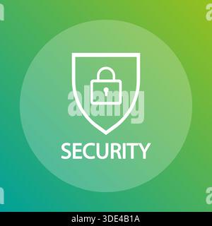 Professional security icon. Shield lock Vector. Private SECURITY symbol. Authorized protection characteristic. EPS 10. Stock Vector