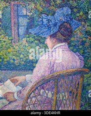 Rysselberghe Theo Van - in the Garden - Belgian School - 19th
