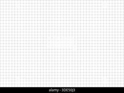 Pattern squared texture for bullet journal isolated on a white backdrop. Simple checkered background. Dotted squared wide grid graph paper flat Stock Vector