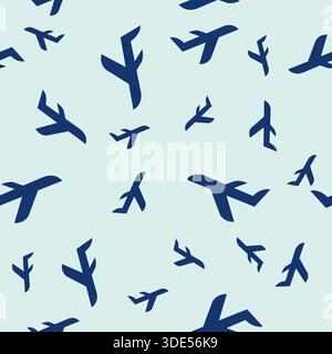 Abstract Planes Seamless Pattern Design Stock Vector