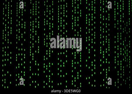 a representation of data like binary code or a particle wave pattern Stock Photo