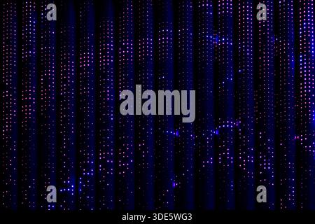 a representation of data like binary code or a particle wave pattern Stock Photo