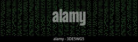 a representation of data like binary code or a particle wave pattern Stock Photo