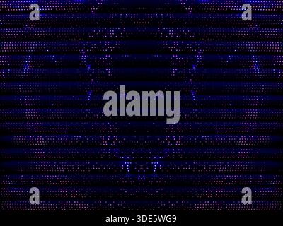 a representation of data like binary code or a particle wave pattern Stock Photo
