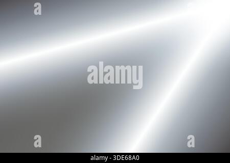 Silver mirror surface with chrome gradient and metallic sheen. Elegant reflective background with subtle light effects and glossy texture for premium Stock Vector