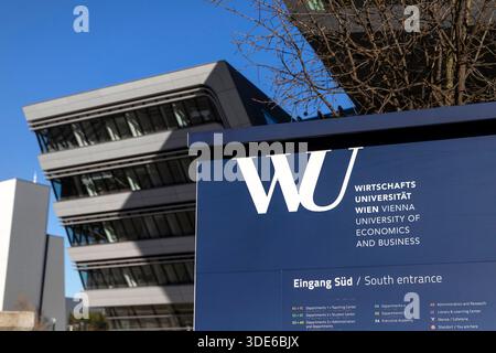 Wirtschaftsuniversität Wien, Österreich // Vienna University of Economics and Business, Austria - 20251229 PD8260 Stock Photo
