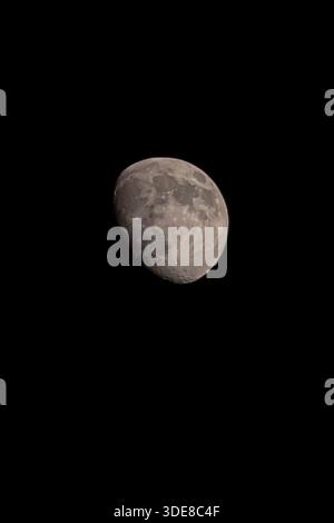 The almost full moon from Paris - France Stock Photo