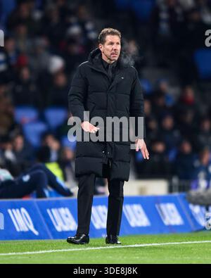 Diego Simeone, head coach of Atletico de Madrid during the UEFA ...
