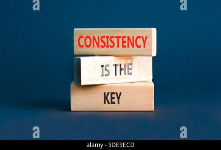 Consistency is the key symbol. Concept words Consistency is the key on ...