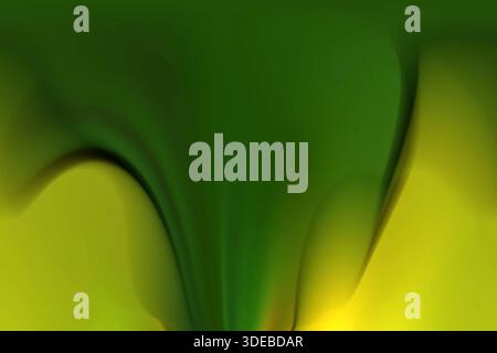 Green yellow gradient background for advertising and presentation of cosmetic products. Various abstract spots. copy space. Stock Photo