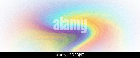Pastel rainbow blurred soft background. Long banner, copy space Stock Photo