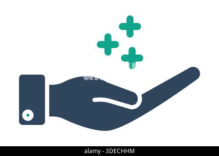 Benefit icon. solid icon style. benefit elements vector illustration Stock Vector