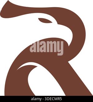 Letter R logo design illustration Stock Vector