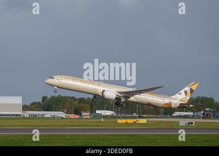 Etihad airways Boeing 787 Dreamliner Stock Photo