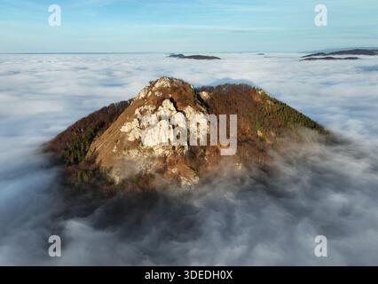 Dramatic Mountain landscape in Slovakia at sunrise Stock Photo