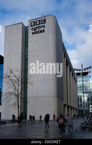 New BBC Cymru Wales offices in central Cardiff Stock Photo - Alamy