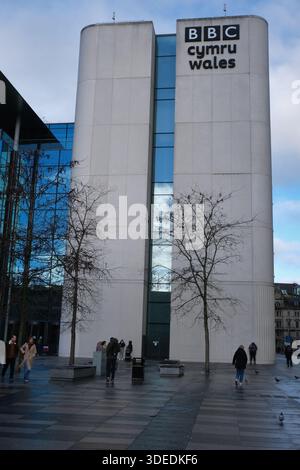 New BBC Cymru Wales offices in central Cardiff Stock Photo - Alamy