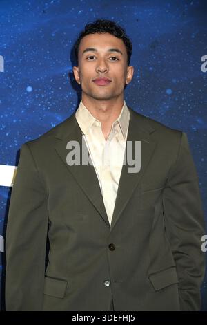 Sandro Rosta Model actor in the cast Sandro Rosta and his mother attends the STAR TREK ...