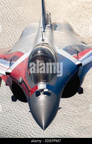 Air-to-air photograph of a French Air Force Dassault Rafale C ...