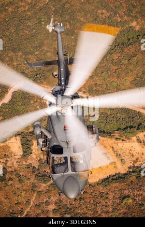 Air-to-air photograph of an Italian Air Force AgustaWestland HH-139A ...