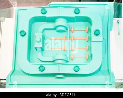Forms for casting engine parts closeup Stock Photo