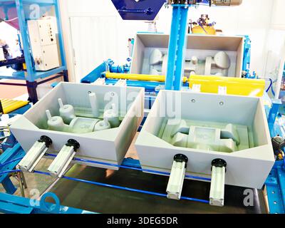 Automated forming modular industrial machine Stock Photo