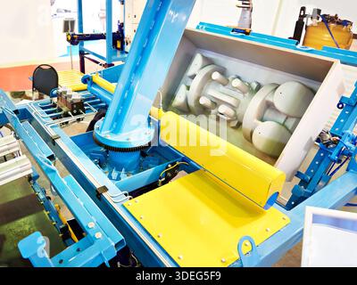 Automated forming modular industrial machine Stock Photo