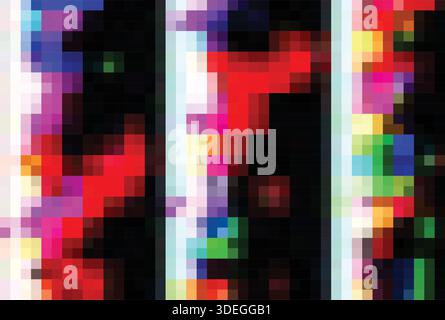 Pixalated background with color variations;  can be used for posters, cards, greetings, announcements, web banners; Stock Vector