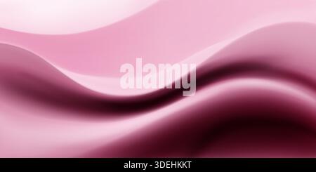 Smooth, flowing curves of pink and purple hues, creating a soothing abstract background with subtle gradient effects. Stock Vector