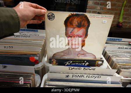David Bowie Aladdin Sane album Stock Photo - Alamy