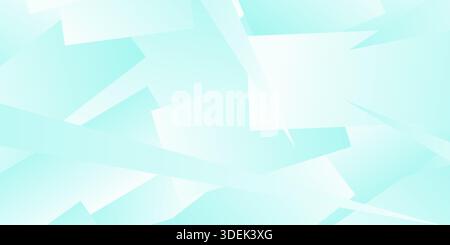 Modern light turquoise or teal technology abstract background. Geometric dynamic minimal backdrop for website. Stock Vector