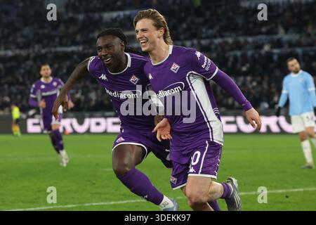 The players of Fiorentina celebrate a goal during the Serie A 2026/27 ...