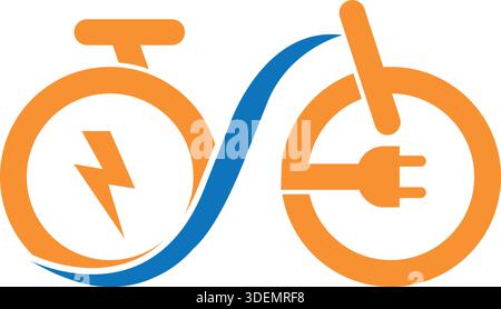 Electric bike icon, e-bike Pro Vector Stock Vector
