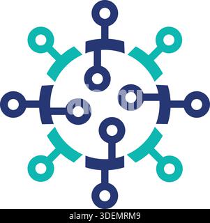 Mix icon for integration Pro Vector Stock Vector