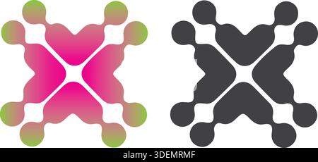 love  bubble style logo template vector design Stock Vector