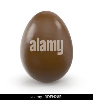 Chocolate Egg A Smooth, Glossy Easter Treat Stock Photo