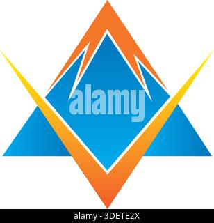 home market logo , abstract building logo Pro Vector Stock Vector