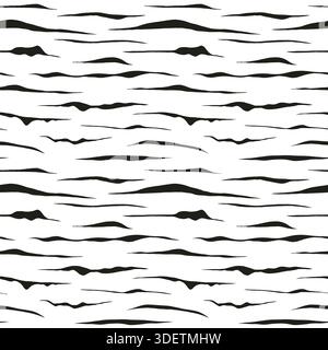 Abstract seamless pattern. Hand drawn doodle lines print Stock Vector