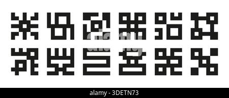 Abstract geometric shapes collection Stock Vector