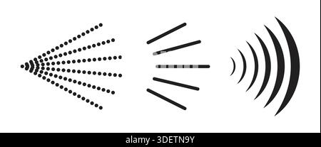 Spray icon set. Water drop hairspray Stock Vector