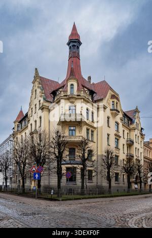 Riga Art Nouveau Center, Riga, Latvia Stock Photo