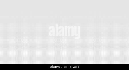 White dotted gradient fading into grey creates modern halftone background with geometric pattern and abstract texture for digital design projects and Stock Vector