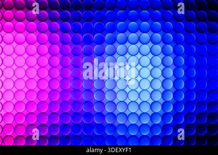 Glass Circles Pattern 3D Background Stock Photo
