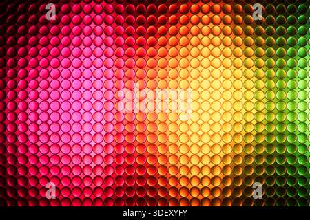 Glass Circles Pattern 3D Background Stock Photo