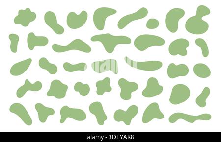 Liquid organic shapes collection for your design Stock Vector