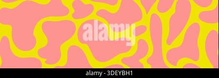 Irregular blobs colorful background Stock Vector