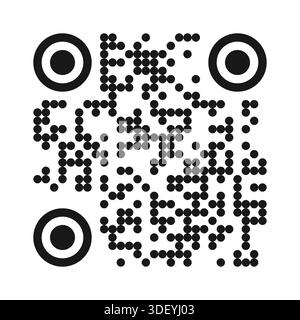 QR Code Ready to Use Isolated On White Background Stock Vector